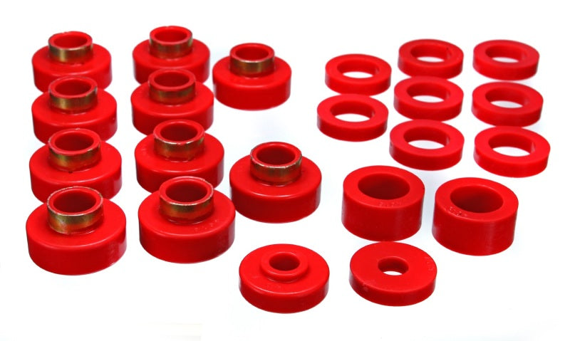 Energy Suspension CJ5-7 Body Mounts - Red - GTR Auto