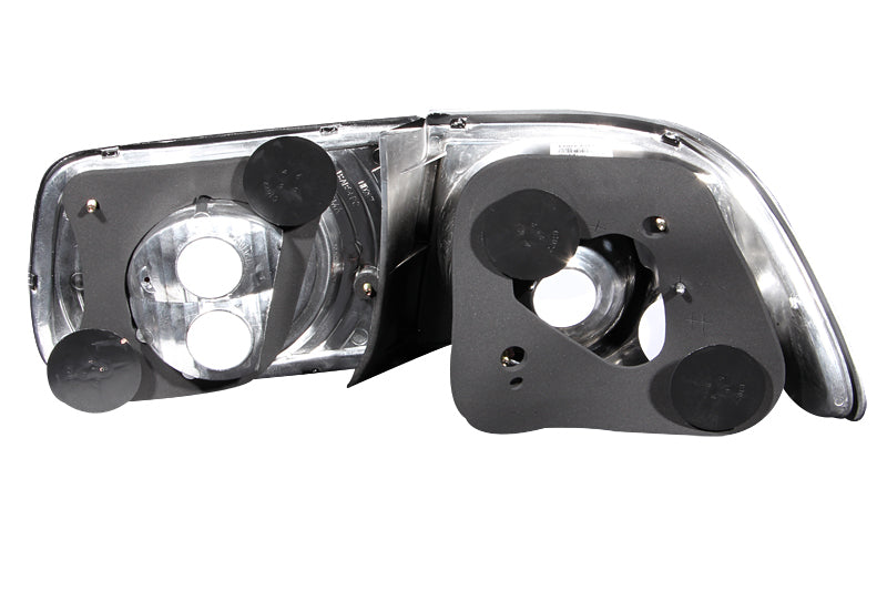 ANZO 1996-2000 Honda Civic Coupe Taillights Black - GTR Auto