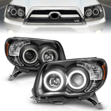 Load image into Gallery viewer, ANZO 2006-2009 Toyota 4Runner Projector Headlights w/ Halo Black - GTR Auto