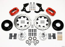 Load image into Gallery viewer, Wilwood Forged Dynalite Front Kit 12.19in Drilled Red 55-57 Chevy