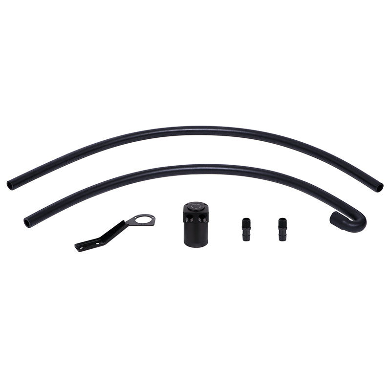 Mishimoto 07-10 BMW N54 Baffled Oil Catch Can Kit - Black (CCV Side) - GTR Auto