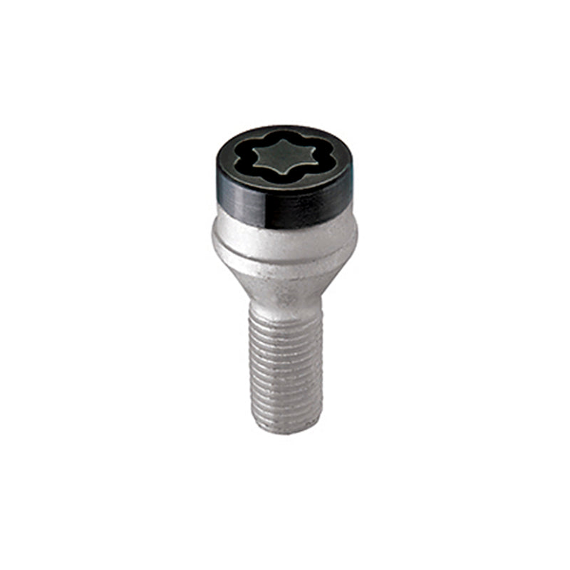 McGard Wheel Lock Bolt Set - 4pk. (Cone Seat) M14X1.25 / 17mm Hex / 27.3mm Shank Length - Black - GTR Auto