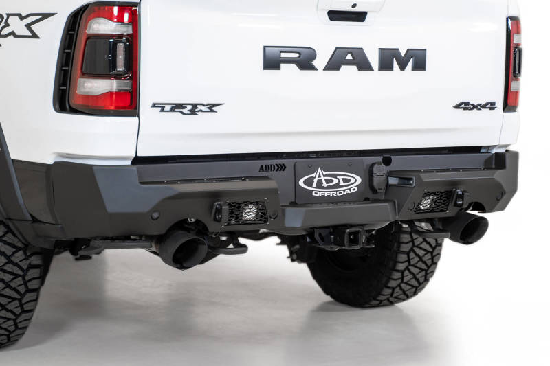 Addictive Desert Designs 2021 Dodge RAM 1500 TRX Stealth Fighter Rear Bumper - Hammer Black - GTR Auto