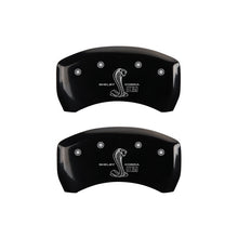 Load image into Gallery viewer, MGP Rear set 2 Caliper Covers Engraved Rear GT350 Shelby &amp; Cobra Black finish silver ch - GTR Auto