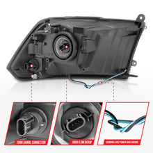 Load image into Gallery viewer, ANZO 2009-2018 Dodge Ram 1500/ 2500/ 3500 Crystal Headlights w/ Light Bar Chrome Housing - GTR Auto