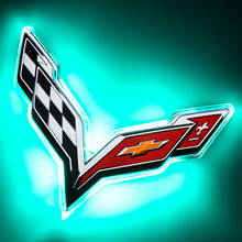 Load image into Gallery viewer, Oracle Corvette C7 Rear Illuminated Emblem - Dual Intensity - Aqua