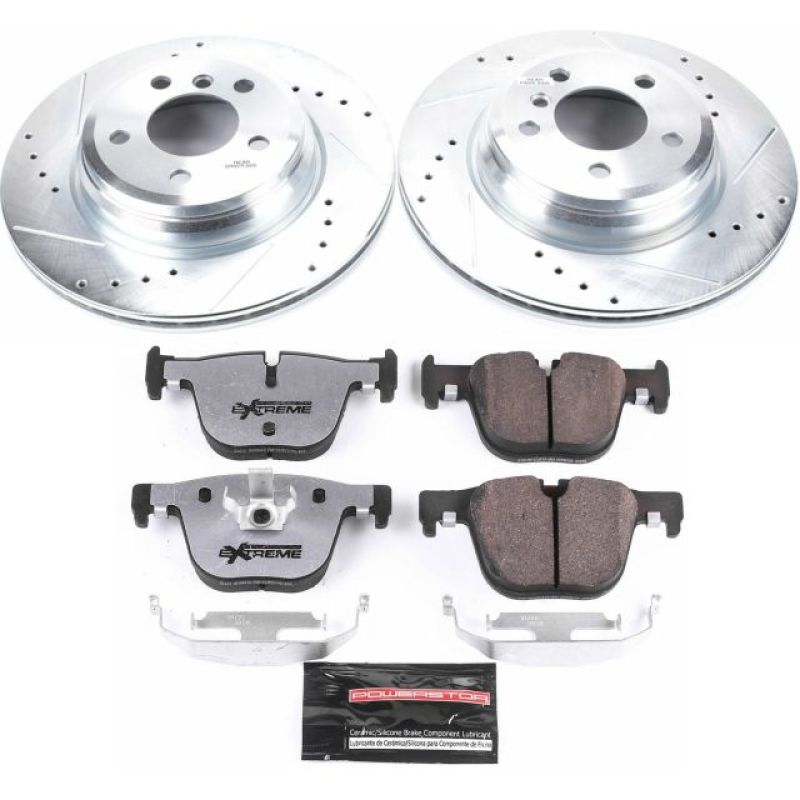 Power Stop 15-16 BMW 328i xDrive Rear Z26 Street Warrior Brake Kit - GTR Auto