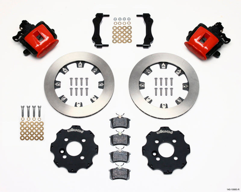 Wilwood Combination Parking Brake Rear Kit 11.75in Red Mini Cooper (Requires 17in Wheels) - GTR Auto