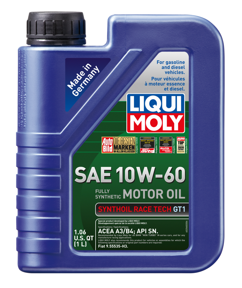 LIQUI MOLY 1L Synthoil Race Tech GT1 Motor Oil SAE 10W60 - GTR Auto