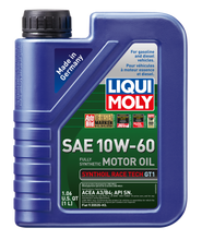 Load image into Gallery viewer, LIQUI MOLY 1L Synthoil Race Tech GT1 Motor Oil SAE 10W60 - GTR Auto