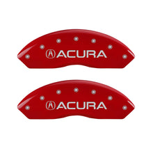 Load image into Gallery viewer, MGP 4 Caliper Covers Engraved Front Acura Engraved Rear TLX Red finish silver ch - GTR Auto