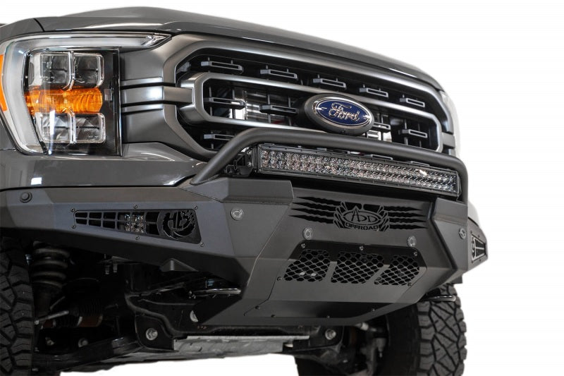 Addictive Desert Designs 2021 Ford F-150 HoneyBadger Front Bumper w/o Top Hoop - GTR Auto