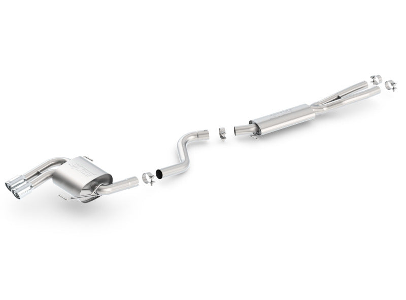 Borla 08-12 BMW 328i Sdm E90 2.0L RWD Dual Left Rear Exit Touring Cat-Back Exhaust - GTR Auto