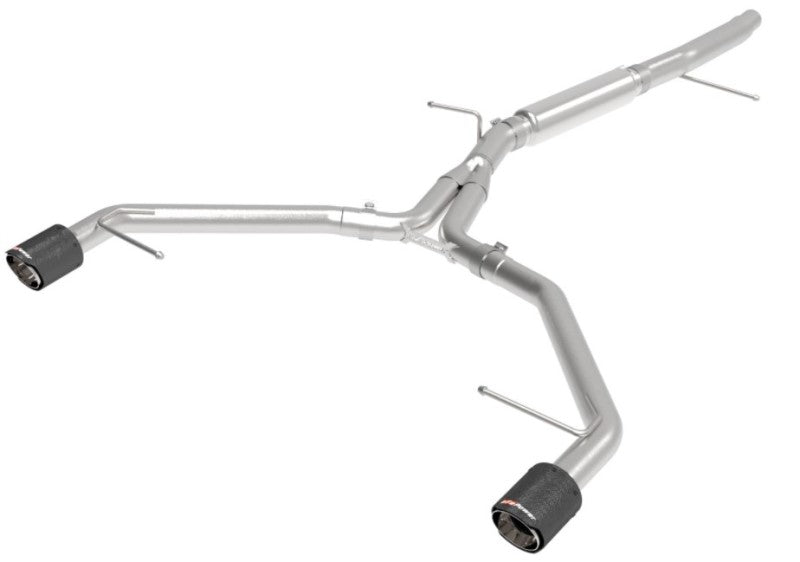 aFe 17-19 Audi A4 (L4-2.0L) MACH Force-Xp  Stainless Steel Axle-Back Exhaust System - Carbon Tip - GTR Auto