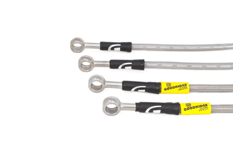 Goodridge 08-14 Subaru STi (w/Brembo Calipers) Stainless Steel Brake Line Kit - GTR Auto