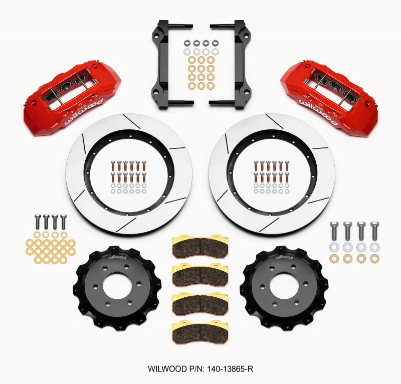 Wilwood TX6R Front Kit 15.50in Red 2010-Up Ford F150 (6 lug) - GTR Auto