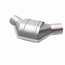 Load image into Gallery viewer, MagnaFlow Universal Catalytic Converter 2.00inch Angled Inlet/Outlet