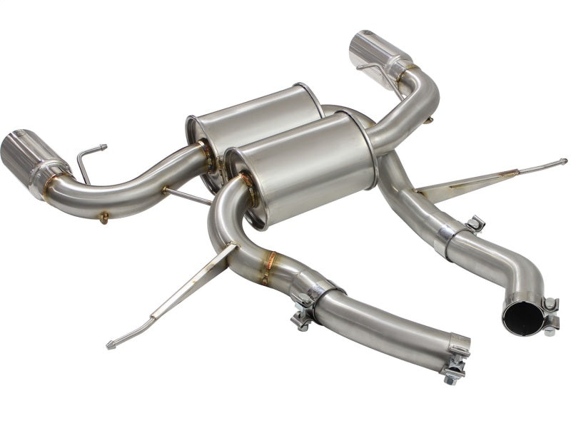 aFe MACHForce XP 2.5in Axle Back Stainless Exhaust w/ Polished Tips 07-13 BMW 335i 3.0L L6 (E90/92) - GTR Auto