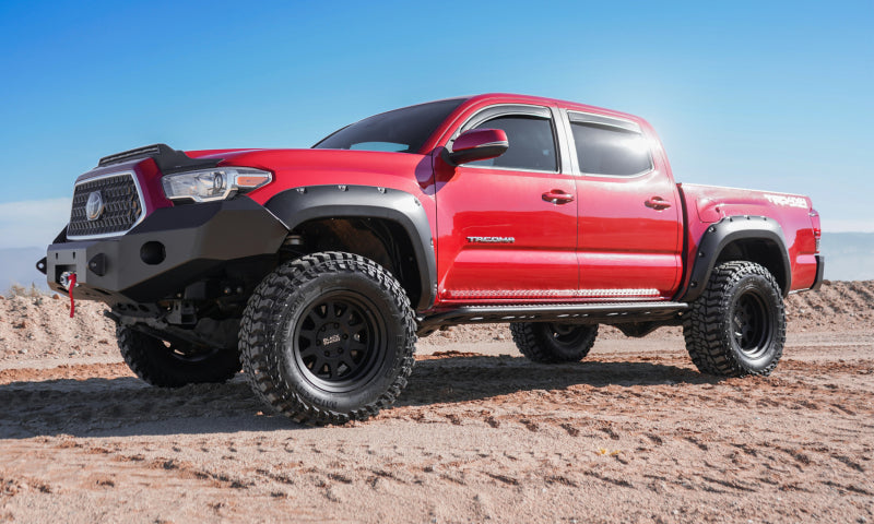 AVS 16-18 Toyota Tacoma Double Cab Ventvisor In-Channel Front & Rear Window Deflectors 4pc - Smoke - GTR Auto