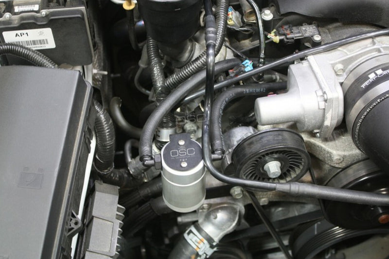 J&L 10-15 Chevrolet Camaro LS3 6.2L Passenger Side Oil Separator 3.0 - Clear Anodized - GTR Auto