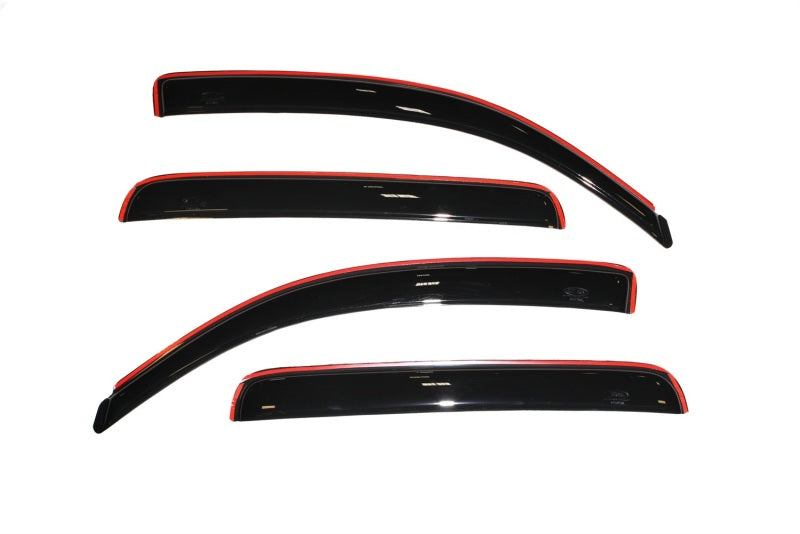 AVS 05-15 Toyota Tacoma Double Cab Ventvisor In-Channel Front & Rear Window Deflectors 4pc - Smoke - GTR Auto