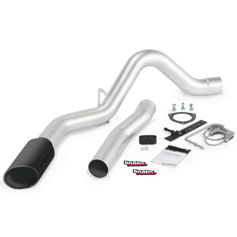 Banks Power 11-14 Chev 6.6L LML ECLB/CCSB/CCLB Monster Exhaust Sys - SS Single Exhaust w/ Black Tip - GTR Auto