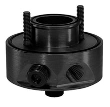 Load image into Gallery viewer, Moroso Chevrolet Small Block Oil Filter Adapter - Sandwich - Accumulator/External Pump