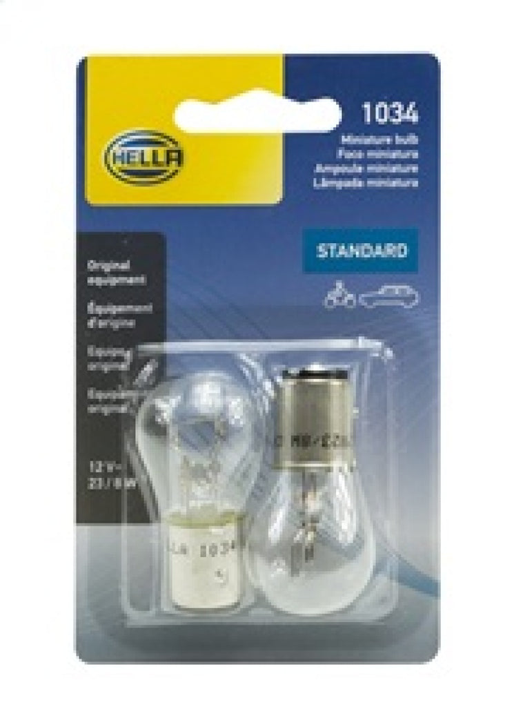 Hella Bulb 1034 12V 23/8W Bay15D S8 (2) - GTR Auto