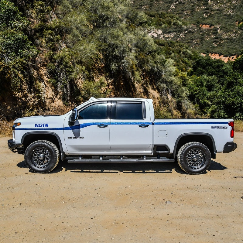 Westin 2020 Chevy Silverado 2500 Crew Cab (6.5ft Bed) R5 M-Series XD W2W Nerf Bars - Textured Black - GTR Auto