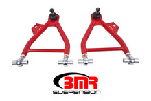 Load image into Gallery viewer, BMR 94-04 Mustang Lower A-Arms (Coilover Only) w/ Adj. Rod End and Tall Ball Joint - Red - GTR Auto