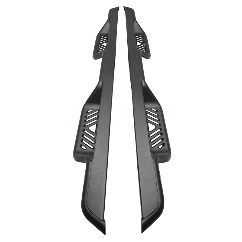 Westin 19-22 Chevrolet Silverado / GMC Sierra Crew Cab Outlaw Nerf Step Bars - Textured Black - GTR Auto