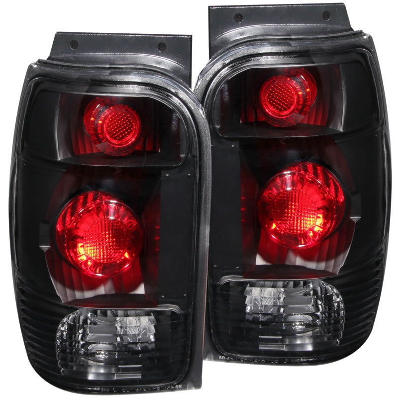 ANZO 1998-2001 Ford Explorer Taillights Black - GTR Auto