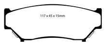 Load image into Gallery viewer, EBC 98-00 Chevrolet Tracker 1.6 (4 Door) Greenstuff Front Brake Pads