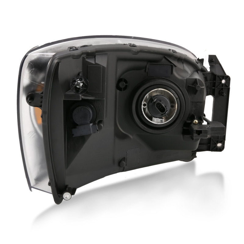 ANZO 2006-2009 Dodge Ram 1500 Crystal Headlight  Black Amber - GTR Auto