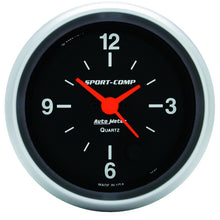 Load image into Gallery viewer, Autometer 2-5/8in 12 Hour Analog Clock Gauge - GTR Auto