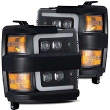 Load image into Gallery viewer, AlphaRex 15-18 Chevy 2500HD NOVA LED Proj Headlight Plank Style Jet Blk w/Activ Light/Seq Signal/DRL - GTR Auto