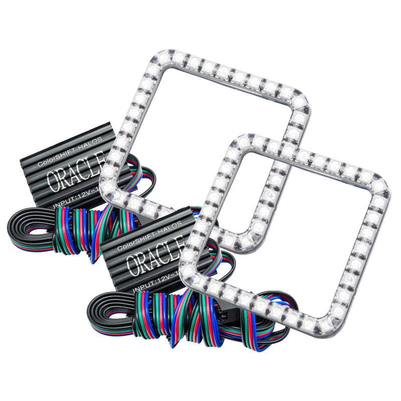 Oracle Ford Superduty 08-10 LED Fog Light Halo Kit - ColorSHIFT w/o Controller 1342-334