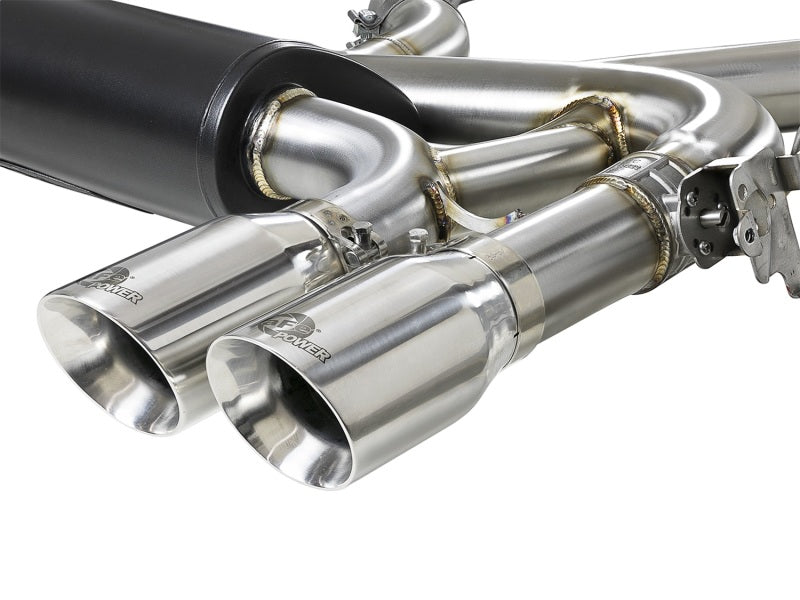 aFe MACH Force-Xp 3.5in 304 SS Cat-Back w/Polished Tips 15-18 BMW X5 M (F85)/X6 M (F86) V8-4.4L S63 - GTR Auto