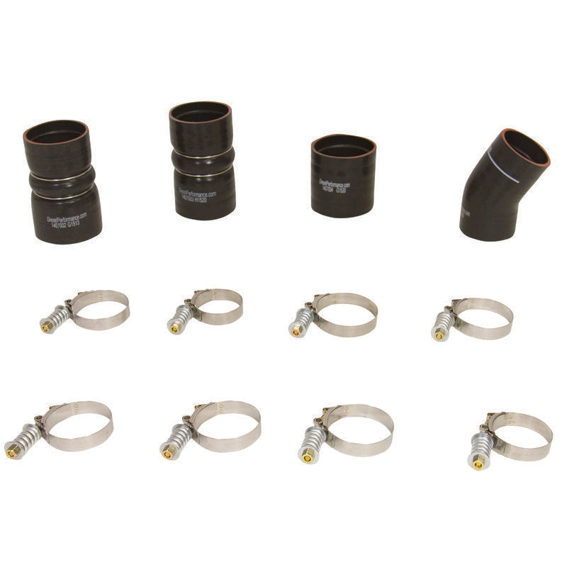 BD Diesel Intercooler Hose & Clamp Kit - 2003-2007 Ford 6.0L PowerStroke - GTR Auto