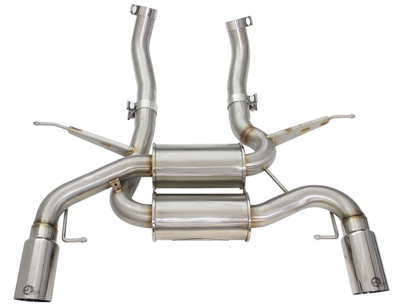 aFe MACHForce XP 2.5in Axle Back Stainless Exhaust w/ Polished Tips 07-13 BMW 335i 3.0L L6 (E90/92) - GTR Auto