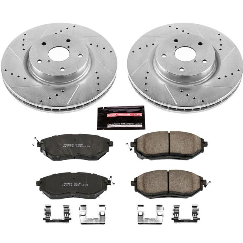 Power Stop 06-07 Subaru B9 Tribeca Front Z23 Evolution Sport Brake Kit - GTR Auto