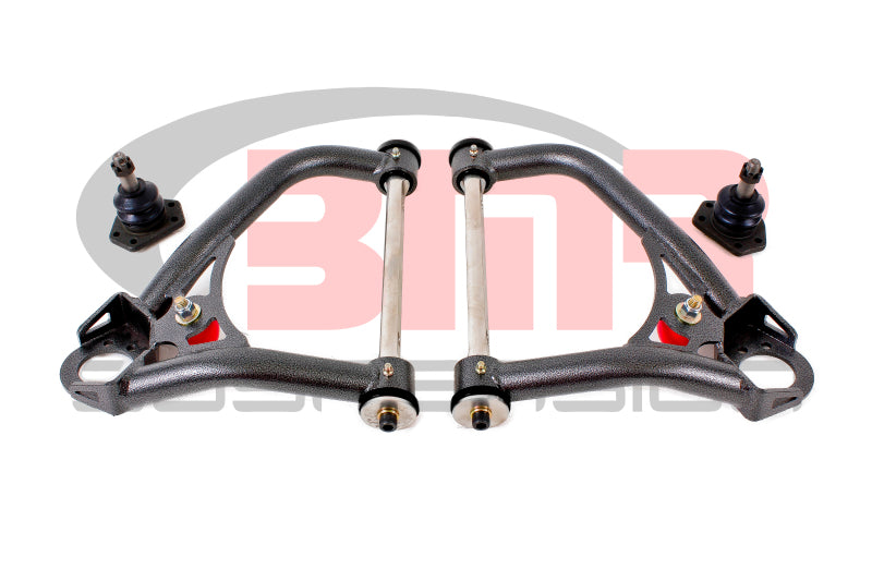 BMR 67-69 1st Gen F-Body Pro-Touring Upper A-Arms w/ Tall Ball Joint (Delrin) - Black Hammertone - GTR Auto