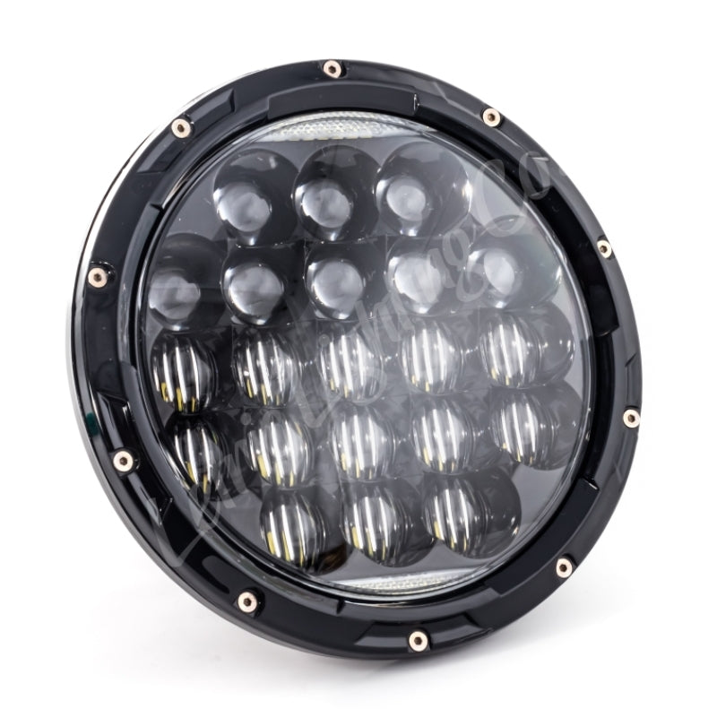 Letric Lighting 7in LED Aggressive Headlight Black