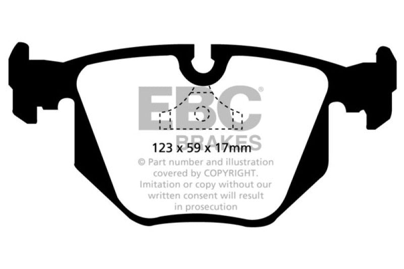 EBC 94-96 BMW 840 4.0 (E31) Greenstuff Rear Brake Pads - GTR Auto
