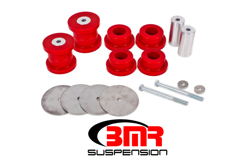 BMR 16-17 6th Gen Camaro Rear Cradle Bushing Kit (Polyurethane) - Red - GTR Auto