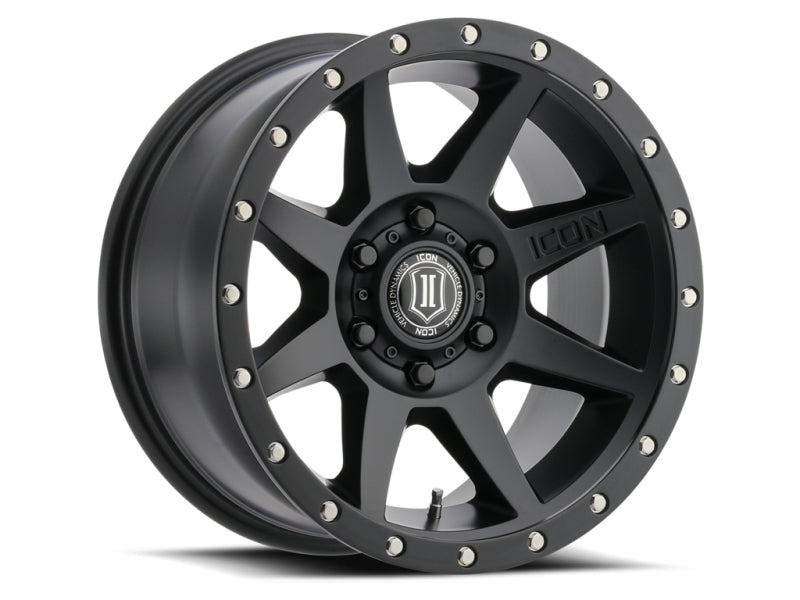 ICON Rebound Pro 17x8.5 5x150 25mm Offset 5.75in BS 110.1mm Bore Satin Black Wheel 21817855557SB