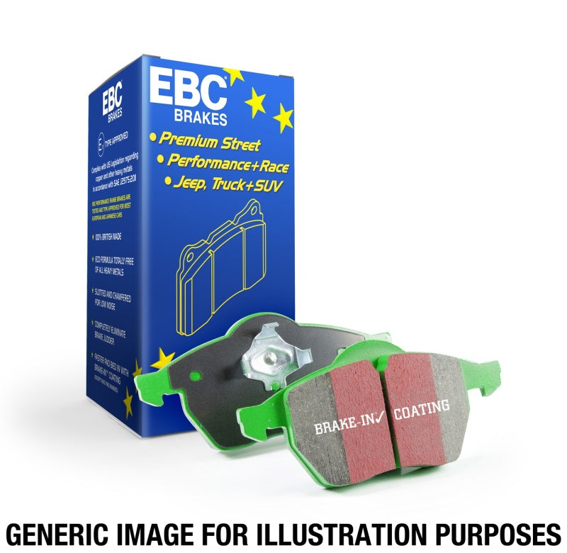 EBC 90-92 Honda Civic CRX 1.6 Si Greenstuff Front Brake Pads DP2706