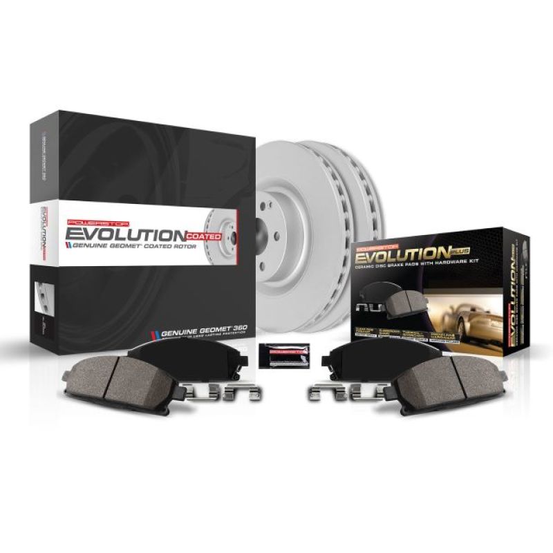 Power Stop 01-03 Toyota Highlander Rear Z17 Evolution Geomet Coated Brake Kit CRK1069