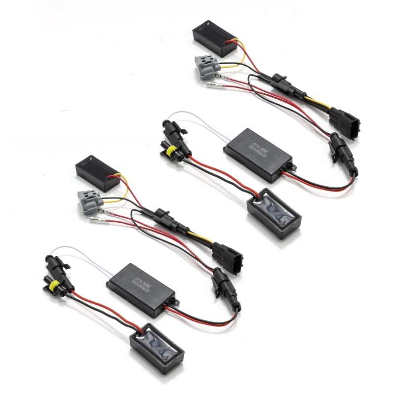 AlphaRex 10-12 Ford Mustang LUXX LED Proj Headlights Plank Style Alpha Blk w/Activ Light/Seq Signal - GTR Auto