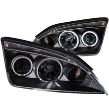 Load image into Gallery viewer, ANZO 2005-2007 Ford Focus Projector Headlights w/ Halo Black - GTR Auto